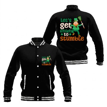 Discover Lacrosse St. Patricks Day Ready To Stumble Baseball Jackets