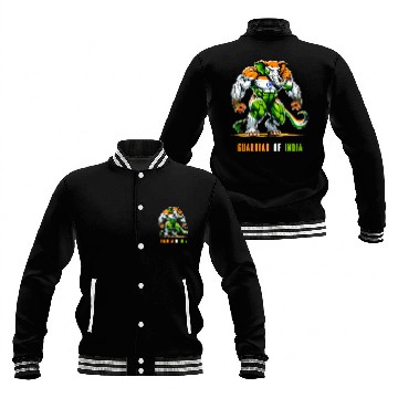 Discover India elephant national flag design Baseball Jackets