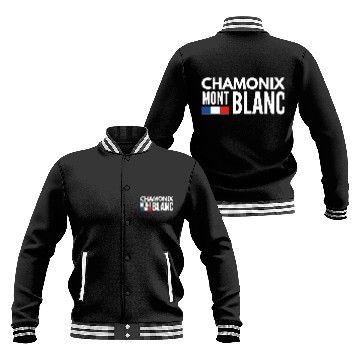 Discover Mont blanc chamonix french alps Alien on snowboard Baseball Jackets