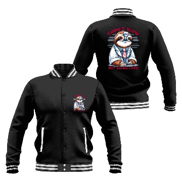 Discover Sloth as a Doctor with Medical Humor Baseball Jackets