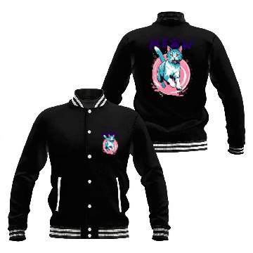 Discover meow Baseball Jackets