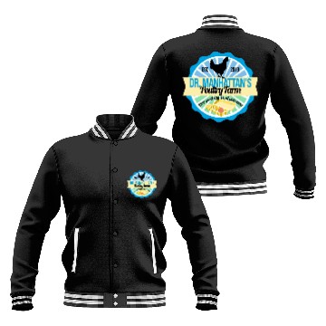 Discover Dr Manhattan Poultry Farm Baseball Jackets
