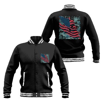 Discover patriotism and nature The American flag Baseball Jackets