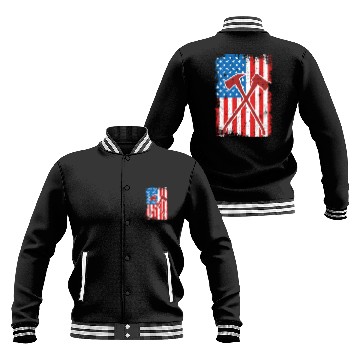 Discover 4th Of July US Firefighter Baseball Jackets