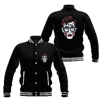 Discover Nerdy Nerd Sad Clown Face Baseball Jackets