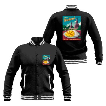 Discover Funny Vintage Travel Thailand Humor Retro Graphic Baseball Jackets