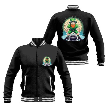 Discover St. Patrick's Day Shamrock St Paddy's Day Curling Baseball Jackets