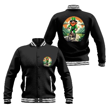 Discover St. Patrick's Day Shamrock St Paddy's Day Cycling Baseball Jackets