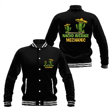 Discover Nacho Average Mechanic Baseball Jackets