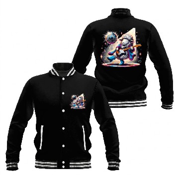 Discover Disco Ball Guitar Sheep Baseball Jackets