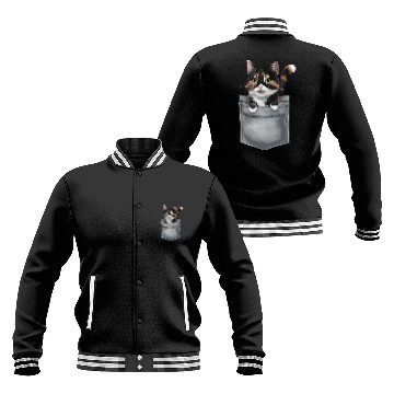 Discover Japanese Bobtail Cat In Pocket Baseball Jackets
