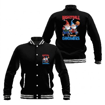 Discover Basketball With My Gnomies Baseball Jackets