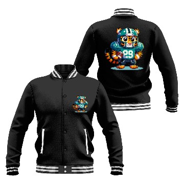 Discover Cute American Football Player Tiger Baseball Jackets