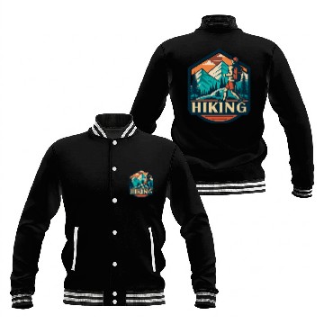 Discover Outdoor Creative Mountain Hiking Lover Baseball Jackets
