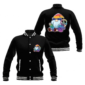 Discover Peace Gnome Gnomes Dwarves Lgbtq Baseball Jackets