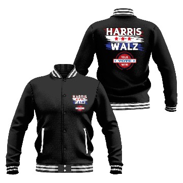 Discover Kamala Harris & Tim Walz: Your vote matters 2024 Baseball Jackets