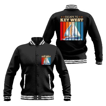 Discover Florida ESCAPE TO KEY-WEST Sailing Outfit Baseball Jackets