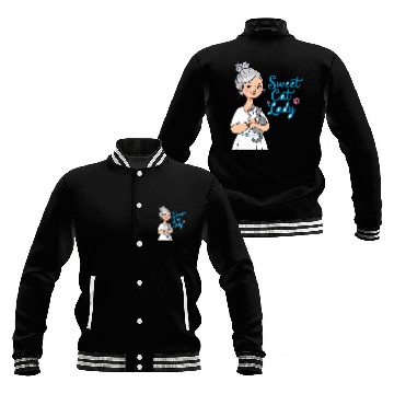 Discover sweet cat lady Baseball Jackets