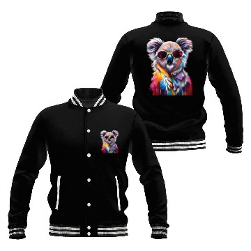 Discover Cooler Koala With Sunglasses Baseball Jackets
