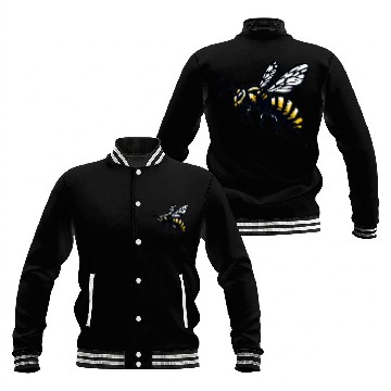 Discover Two Color Wasp Insect Art 2 Baseball Jackets