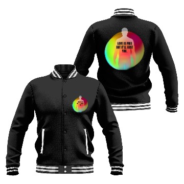Discover Black Neon Green Red Spiritual Chakra Baseball Jackets