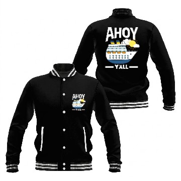 Discover Ahoy Y'all Cruise Ship Adventure Baseball Jackets