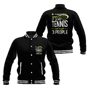 Discover Funny Tennis Player Racket I Like Baseball Jackets