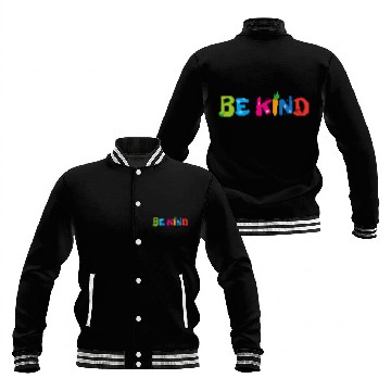 Discover Be Kind nature environment Baseball Jackets