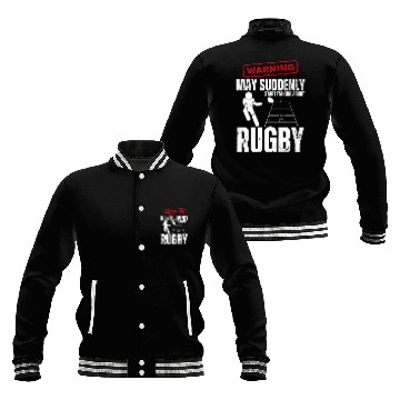 Discover Rugby Player Warning May Suddenly Start Talking Baseball Jackets