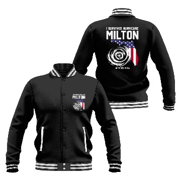 Discover I survived Hurricane Milton October 2024 Florida Baseball Jackets