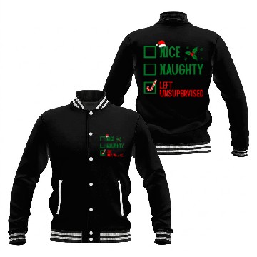 Discover Left Unsupervised Christmas Checklist Baseball Jackets