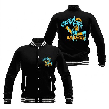 Discover Sailing Crew Member Anchor Graffiti Spray Drops Baseball Jackets