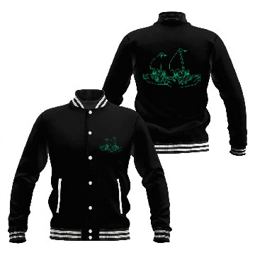 Discover Two Sailing Ships Faces Cartoon Team Competition Baseball Jackets