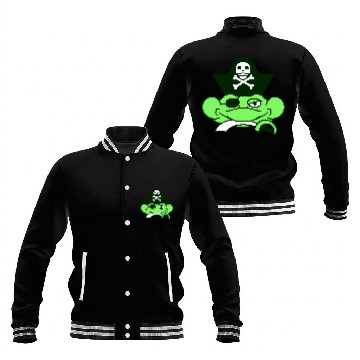 Discover Frog Captain Hat Toad Funny Cool Comic Cartoon Fun Baseball Jackets
