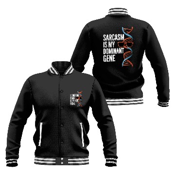Discover Sarcastic Genealogy DNA Test Genetics Biologist Baseball Jackets