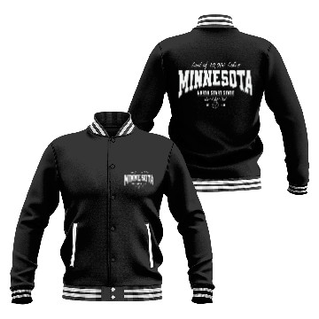 Discover Minnesota Land of 10,000 Lakes Baseball Jackets