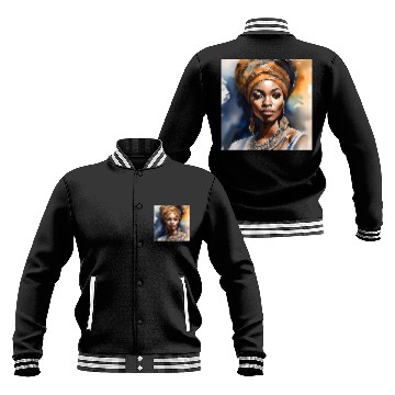 Discover African Woman Portrait F Baseball Jackets
