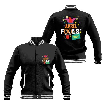 Discover funny April fools Day April 1st prank and funny Baseball Jackets