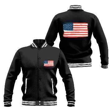 Discover US flag.Presidents Day Baseball Jackets