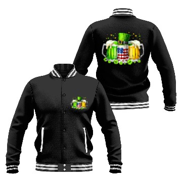 Discover Irish Beer Ireland St Patricks Day Drinking Party Baseball Jackets