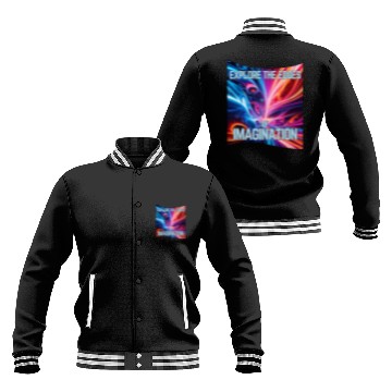 Discover Surreal Spectrum - Explore the edges of imaginatio Baseball Jackets