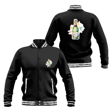 Discover Funny Will Work For Champagne Bubbly Wedding Bride Baseball Jackets
