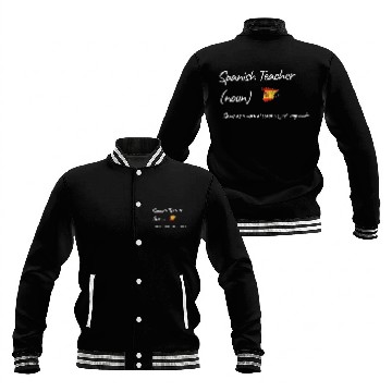 Discover Spanish Teacher Same As Normal Teacher Cooler Baseball Jackets