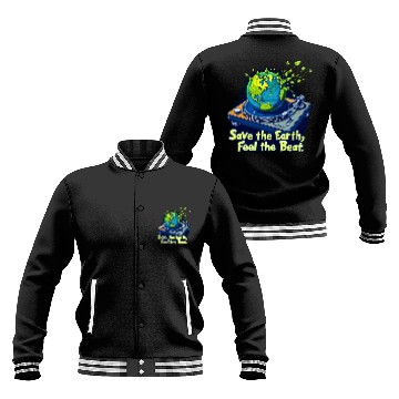 Discover Sticker - Save the Earth – Feel the Beat of Nature Baseball Jackets
