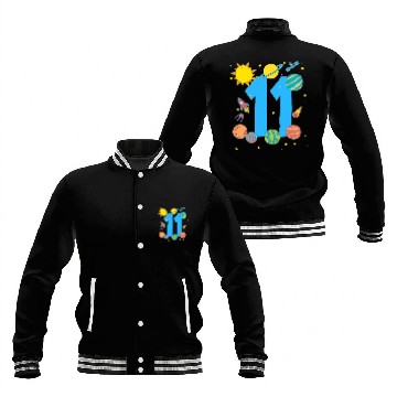 Discover Space Adventure Number 11 Birthday Cosmos Baseball Jackets