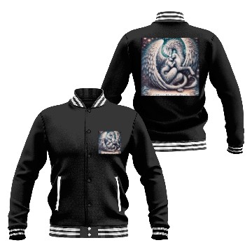 Discover “Mother Beast + Cub” - Happy Mother's Day Baseball Jackets
