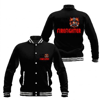 Discover Keep Calm – The Firefighter is Here Baseball Jackets