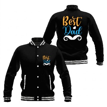 Discover Best Dad Bold Typography Baseball Jackets