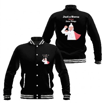 Discover Nurse Doing Nurse Things Baseball Jackets