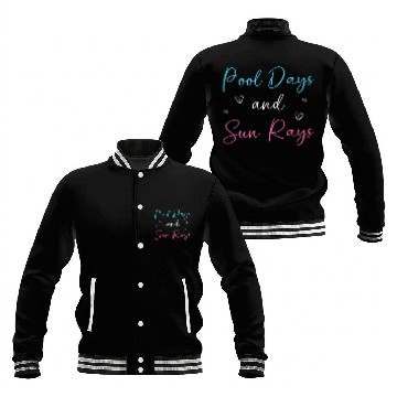 Discover Pool Party Squad Summer Outing Friends Baseball Jackets